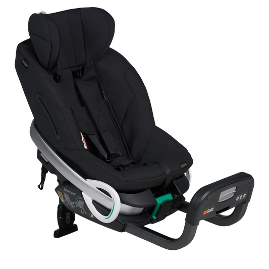 BeSafe Stretch Fresh Black Cab Carseat Carseats Car Seat Front Angled View
