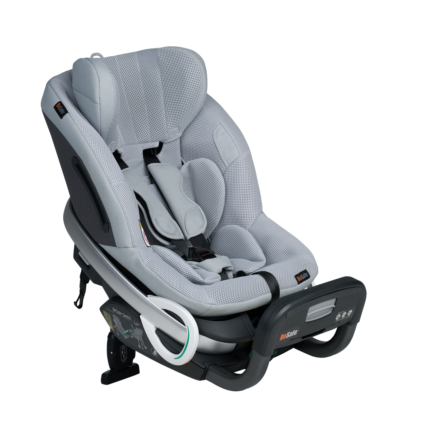 BeSafe Stretch Peak Mesh Carseat Carseats Car Seat Front Angled View
