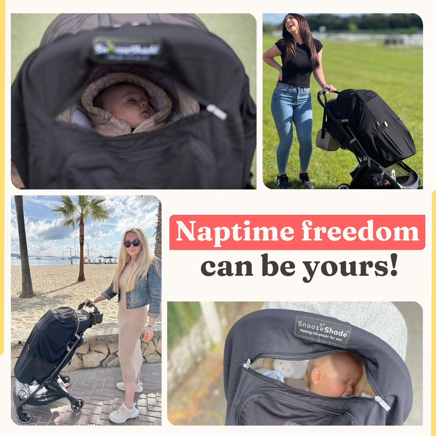 SnoozeShade Plus Extra - Stroller & Buggy Sun & Sleep Shade